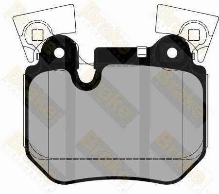 BRAKE ENGINEERING Комплект тормозных колодок, дисковый тормоз PA1831